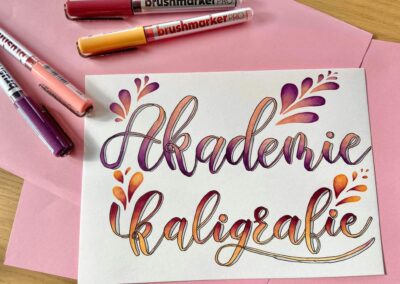 Zakázková tvorba Markéty Šímové - krasopis